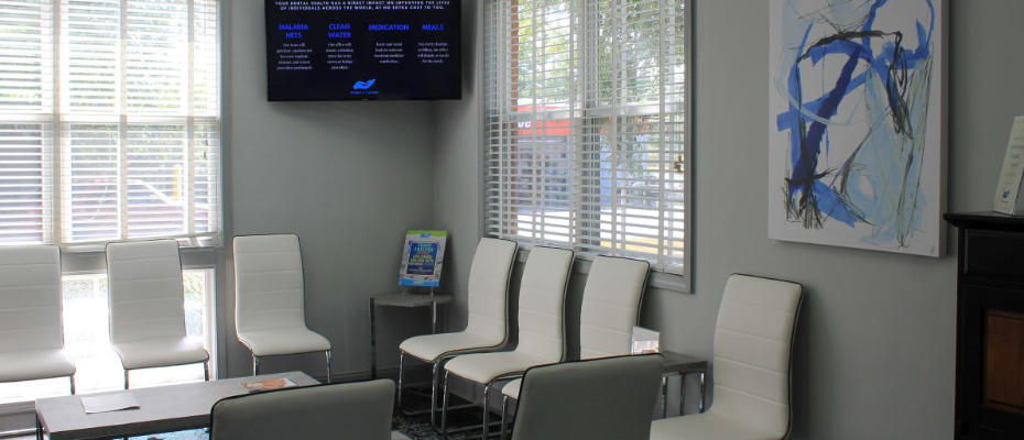 waiting room of the office