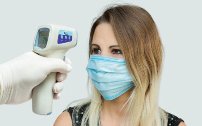 temperature check before dental appointment at Marietta Dental Professionals